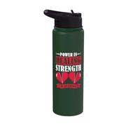 Power in Healing Strength in Beating - Open Heart Surgery Stainless Steel Insulated Water Bottle