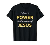 Power in the Name of Jesus Christian Bible Woman Scripture T-Shirt
