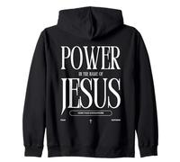 Power In The Name Of Jesus More Than Conquerors Fear Nothing Zip Hoodie