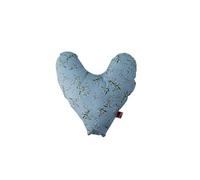 POWER INN Hope Chest Pillow Approx. 32 x 34 cm | Heart Pillow as Pain Relief after Mastectomy | Soft Forearm or Armpit Cushion | 100% Cotton (Light Blue - Dots + Triangles)