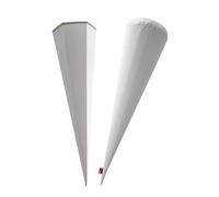 POWER INN School cone cushion + matching cardboard blanks, sugar cone inner cushion for school enrolment, filling cushion for the school cone, White, 85