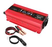 Power Inverter 1500W/2000W/2600W Car Inversor DC12V To AC220V EU Socket Voltage Converter(2000W peak red)