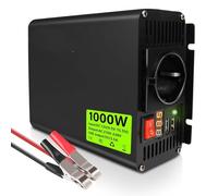 Power Inverter 2000W Sine Wave Inverter Status Display Dual USB Charging Ports Safe Voltage Control(EU 1000W 220V)