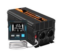 Power Inverter 3000W 2000W Modified Sine Wave Power Converter DC 12V 24V To AC 220V 230V Remote Controller 3000 Watt Car Inverter(12V 2000w)