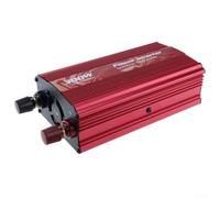 Power Inverter 300W 12V to 230V DC to AC Converter with USB Port and AC Outlet, Compatible with Car, Solar & Wind Power Systems, Red