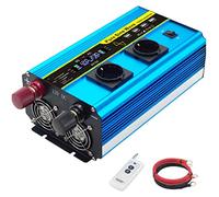 Power Inverter 3200W 5000W 8000W Peak DC 12V 24V to AC 230V 240V Converter with Smart Digital Display and Remote Control for Car, Caravan, Camping, Boat
