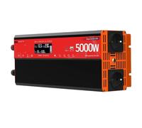 Power Inverter 4000W/5000W 12V To 220V DC To AC EU Socket LCD Display USB Charging Port Suitable(5000W)