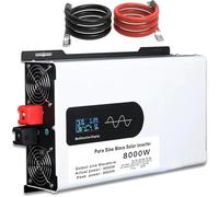 Power Inverter 5000W/6000W/8000W/10000W/12000W Pure Sine Wave Power Inverter,12V/24V/48V/60V/72V/96V Dc To 110V-130V /220V-240V Ac Converter,for Smart Car Rv Off Grid Solar Inverters