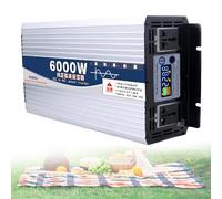 Power Inverter 6000W 8000W Pure Sine Wave 12V to 220V-240V Car Inverter Dual Sockets Automatic DC to AC Converter