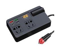 Power Inverter Car Plug Adapter Outlet For Road Trip Voltages Converter With PD30W Type-C USB-A Port Vehicle Essential Road Trip Essential