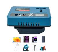 Power Inverter - DC To AC Inverter, Power Tool Battery Inverter | DC 18V-21V To 220V AC ACURITY PHONE CHARGE, Smart Fast Charger Adapter with 2 USB Ports &