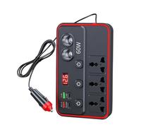 Power Inverter Multifunctional Vehicle Inverter DC 12V To AC 220V 50Hz Power Charger Adapter Socket Type Independent Switch Control