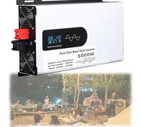 Power Inverter Pure Sine Wave Inverter 5000W 6000W 8000W 10000W 12000W Pure Sine Wave DC 12V 24V 48V 60V 72V 96V To AC 110V/220V Power Converter Adapto, LCD Display,Car/Boat/RV/Camping/Home Use