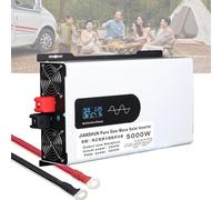 Power Inverter Pure Sine Wave Inverter 5000W 6000W 8000W 10000W 12000W Pure Sine Wave Inverter DC 12V 24V 48V 60V to AC 110V/220V Power Converter Adaptor Home Solar Inverter Power Bank,5000W-24V
