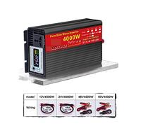 Power Inverter Pure Sine Wave Inverter DC 12v/24v to AC 110V/220V 2000W 3000W 4000W 5000W Voltage Transformer Power Converter Solar Inverter(4000w,60V_220-230 50HZ_Upgrade)