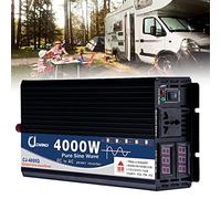Power inverter,Pure Sine Wave Power Inverter,car power inverters,3000W-8000W Peak Power 2 Triple Outlets,Smart Color Screen Display,For refrigerators Rv Trucks,12Vto110V-5000W (12Vto220V 4000W)
