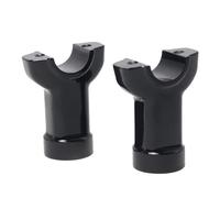 POWER JAMES 3 1/2 inch Tall Straight Black Handlebar Riser 1 1/4 inch Fits Harley Davidson Breakout FXBR/S Ape Hanger 14" 16" 18" 20" Handlear