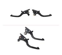 Power James Black Adjustable Short Slim Brake Clutch Levers for Harley Davidson 2018-2024 Softail Low Rider Fat boy Breakout