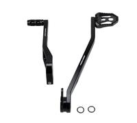 POWER JAMES Clutch Shift Lever and Brake Shifter, Foot Controls, Shifter with Footpeg, Compatible with Harley Davidson Fat Bob FXFX/S 2018-25 (Black)