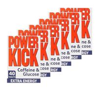 Power Kick Extra Energy Caffeine & Glucose 240 Tablets | Pack of 6 (6 x 40)