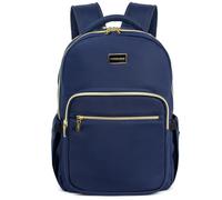 POWER KING 15.6'' Laptop Backpack Womens/Mens, Waterproof Rucksack Bag with Anti-theft Pouch, Lightweight Small Backpack Casual Daypack for Travel/College/Work (Navy Blue, 25L)