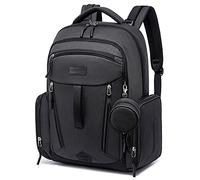 POWER KING Changing Bag Backpack, Large Baby Nappy Diaper Bag, Unisex Travel Back Pack with USB Charging Port & Pacifier Holder for Mom & Dad (Black)