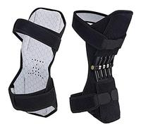 Power Knee Joint Support,Muscle Booster Knee Support Pads,Upgrade Stabilizer Pads Knee Brace With Powerful Springs,Breathable Protective(1Pair),3spring
