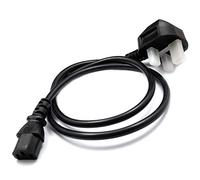 Power Lead Cable Cord with 3 Pin Mains UK Plug fully compatible with/replacement for Dell P2422H 23.8" Full HD IPS LED Monitor