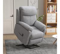 Homcom Power Lift Chair Electric Riser With Remote And Massage, Grey