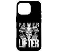Power Lifter Dumbbell Skull Gym Fitness Training Case for iPhone 16 Pro
