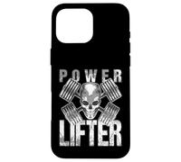 Power Lifter Dumbbell Skull Gym Fitness Training Case for iPhone 16 Pro Max