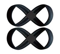 Power Lifting Straps 1 Pair 8 Shaped - High Intensity Weightlifting Wristbands for Deadlifting, Strong Man, and Fitness Training | Long Tail Gym Support Belt For Men and Women