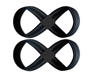 Power Lifting Straps 1 Pair 8 Shaped - High Intensity Weightlifting Wristbands for Deadlifting, Strong Man, and Fitness Training | Long Tail Gym Support Belt For Men and Women
