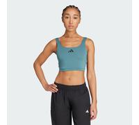 adidas Power Light Support Bra Tank Top, Recycled Polyester, Green
