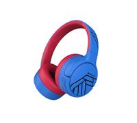 POWER LOCUS PowerLocus Tiger On Ear Mic Wireless Noise Cancelling Bluetooth Kids Headphones, Blue/Red