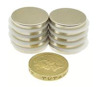 POWER MAGNET STORE 10 of 22mm x 3mm 4.7Kg Pull Strong Neodymium Magnets Super Powerful Rare Earth Magnetic Disc Round