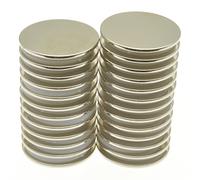 POWER MAGNET STORE 25 of 20mm x 1mm 1.1Kg Pull Very Thin Neodymium Magnets Super Powerful Rare Earth Magnetic Disc N40