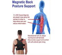 Power Magnetic Back Shoulder Posture Corrector Support Vest Unisex Adjustable (Small = 22 inches to 27 inches)