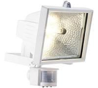 Power Master Eco Halogen S5890 400W Floodlight with PIR, 12m Range, 180 Degree PIR, IP44 White