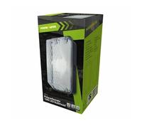 Power Master Outdoor Wall Lighting Black 10W LED Polycarbonate Bulkhead Outdoor Lighting, 6500K, IP65 - Outdoor