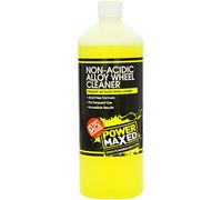 Power Maxed Non Acid Alloy Wheel Cleaner 1L - Safe Wheel Cleaner for All Alloy Types - Removes Brake Dust, Grease & Road Grime - Car Wheel Cleaning Spray for Diamond Cut & Painted Wheels