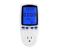 Power Meter Plug - Improved Brighter Digital LCD Display | Overload Protection Socket | Energy Saving Meter Plug for UK, EU, US, AU, Household Appliances, Home Office