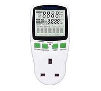 Power Meter UK Plug, Energy Monitor Watt Meter, Smart Meter Energy Monitor 7 Modes LCD Display, Electric Meter Socket Tester Watt Meter Power Consumption Analyser Voltage Energy Saving Amp KW