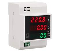 Power Meter Voltmeter Ammeter, Multimeter Volt Amp Watt Meter, Multi-functional Digital Din Rail Power Factor Voltage Current Power Tester (AC 200-450 / 100A)