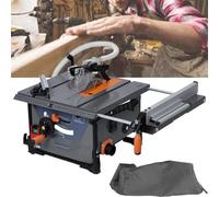 Power Miter Saw, 8.5-Inch Blade, 5000r/min Speed, 98% Dust Absorption, Retractable Table Saw, 0-45° Adjustable Cutting Angle