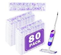 Power Mop Pads Refills for Swiffer PowerMop Multi-Surface Mopping Pad Disposable Replacement Mop Refill Pads Compatible with Swiffer PowerMop. (80)