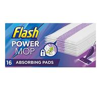 Power Mop Refills with 16 Pads Floor Cleaning Absorbing Lock Home Surface Pad Multi-Surface