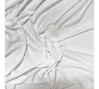 Power Net Fabric 4-Way Stretch Nylon Mesh 162cm Wide for Dancewear Lingerie - White - ONE METRE