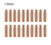 Power Nozzle Welding Tip M6 x 24 mm for MB15AK MIG/MAG Torch, Copper Material, 0.6-1.2 mm Optional Sizes, 20-Pack