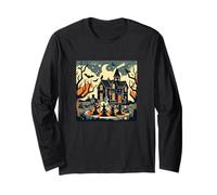 Power of Four Witch Coven, Haunted House Long Sleeve T-Shirt